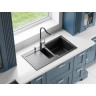 Мойка OMOIKIRI SAKAIME 86-2-BL Tetogranit/черный 4993117
