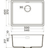 Мойка OMOIKIRI KATA 54-U-CA Artgranit/карамель 4993406