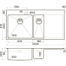 Мойка OMOIKIRI AKISAME 100-2-LG-L нерж. сталь/светлое золото 4973089