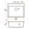 Мойка OMOIKIRI DAISEN 57-PA Artgranit/пастила 4997577